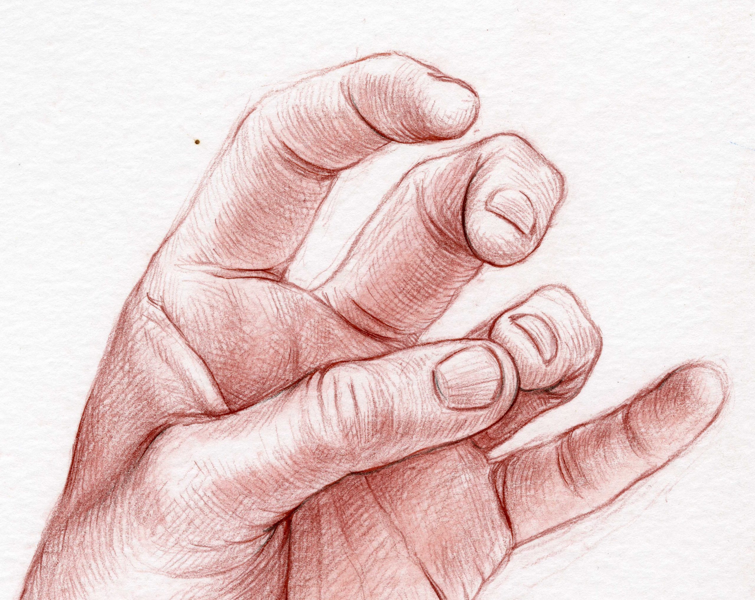 opposing thumb and ring finger